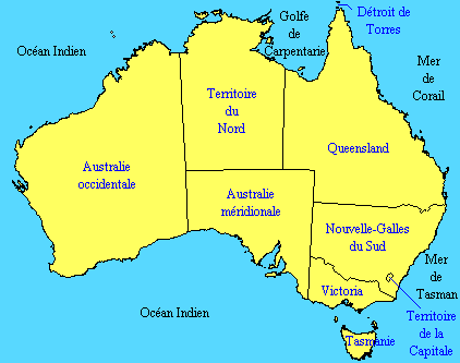 australie carte - Image